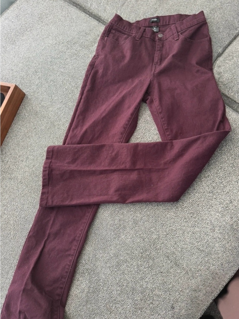 Express Women’s Skinny Jeans in Deep Wine